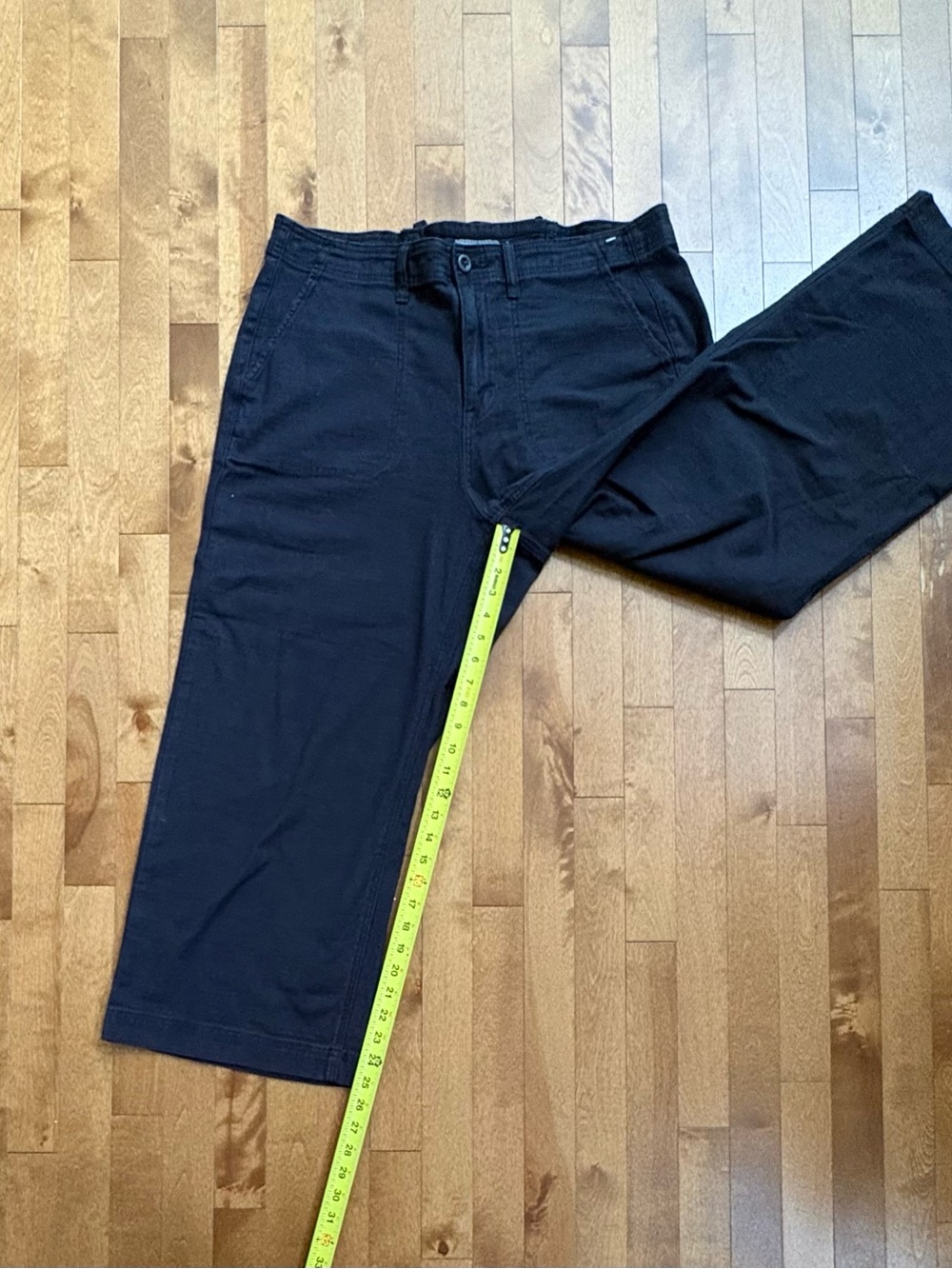 Torrid Black Wide-Leg Lace-Up Back Utility Crop Pants Size 18 - Picture 7 of 14